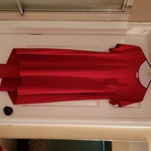 Red LulaRoe Dress